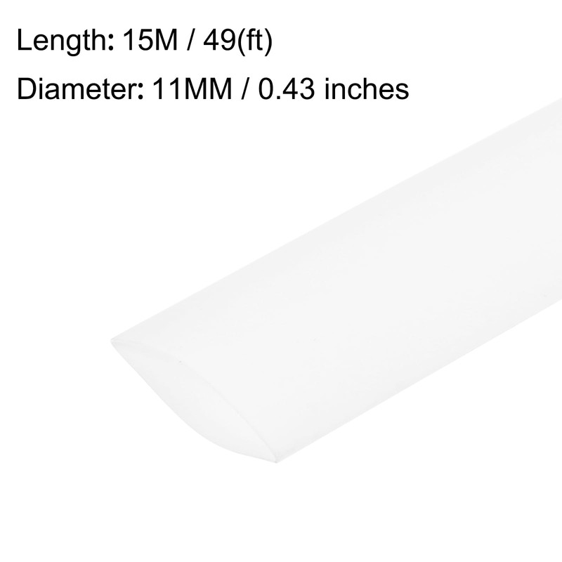 sourcing map Heat Shrink Tubing 17mm Flat Width 2:1 Heat