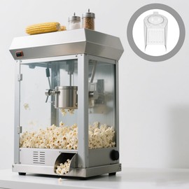 OUNONA Replacement Popcorn Machine Cover Lid for Hot Air Popcorn Makers with Transparent Heat Resistant Window Splash Prevention Easy Clean Accessories