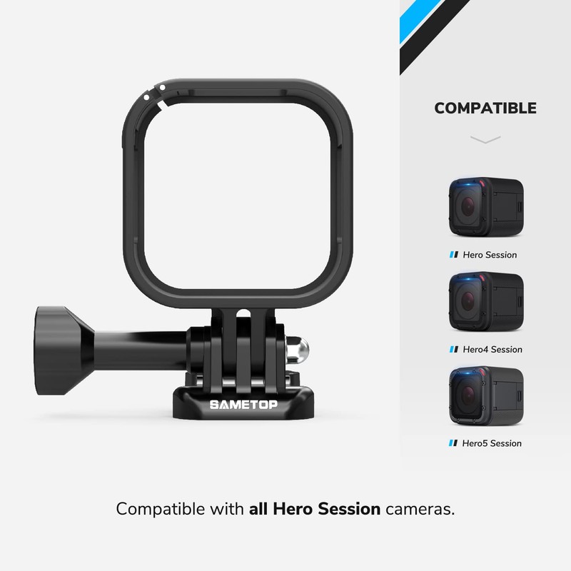 Sametop Frame Mount Housing Case Compatible with GoPro Hero 5