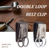 ANATTASOUL 2 Pcs Belt Key Holder for Men Women Heavy