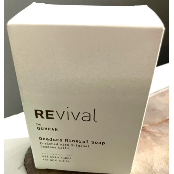 REVIVAL BY QUMRAN-DEAD SEA MINERAL SOAP-ORIGINAL DEAD SEA SALTS- 4.4