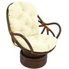 Blazing Needles Solid Twill Swivel Rocker Chair Cushion, 48" x