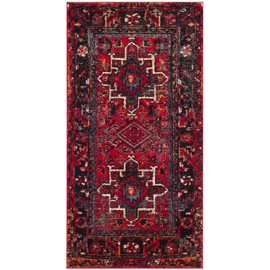 SAFAVIEH Vintage Hamadan Collection VTH211A Oriental Traditional Persian Non-Shedding Living Room Bedroom Area Rug, 2'7" x 5', Red / Multi
