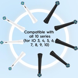 Glocusafety Replacement Heads for IO Replacement Heads,Brush Heads Compatible with Oral B iO 3/4/5/6/7/8/9/10 Series Electric Toothbrush,10 Count IO Refills Head