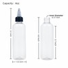 50pcs 4 oz Plastic Squeeze Bottles for Liquids,Hair Oil,Paint,Glue,Kitchen Sauce
