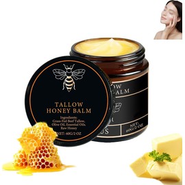 Tallow And Honey Balm For Skin, Tallow Honey Balm For Face Deeply Nourishes The Skin, Enhances Natural Radiance (2Oz/1PCS)