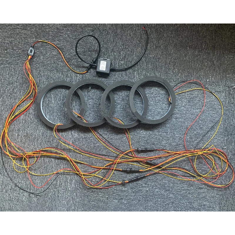 FIA 4pcs 6.5'' RGB LED Speaker Lights For Car Truck