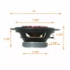 SOUNDXTREME 4x Soundxtreme 6" 3-Way 1400 Watts Coaxial Car Audio