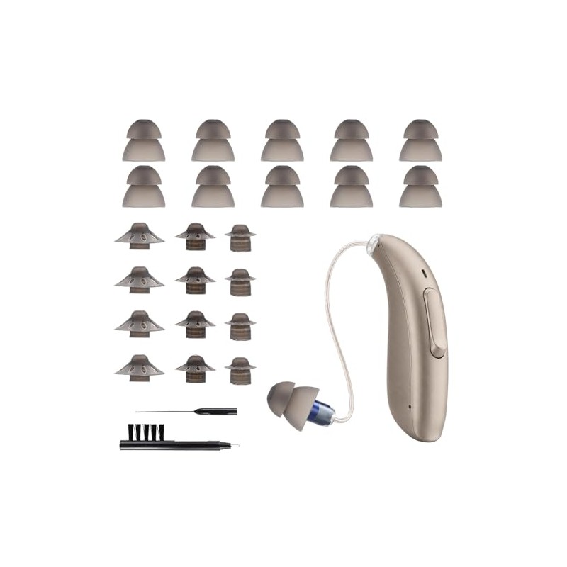 24 PCS Hearing Aid Cleaning Kits, Replacement Domes Set with