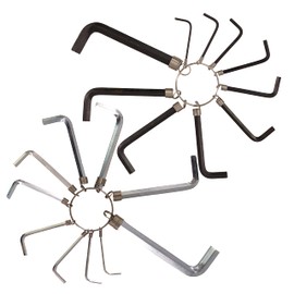 D.A.Y. Republic 20 Piece HEX Key Allen Key Set ON A Convenient Metal Ring, Metric 1.5mm 2mm 2.5mm 3mm 3.5mm 4mm 5mm 5.5mm 6mm 8mm 1/16” 5/64” 3/32” ⅛” 5/32” 3/16” 7/32” 15/64” ¼” 5/16” (20 Piece Set)