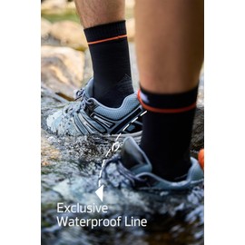 Waterproof Socks for Men Women – Ultimate Warmth and Comfort with Merino Wool, Waterproof Hiking Socks with Breathable Cushion-for Cold Damp Weather - Ideal for Running, Hiking, Water Sports