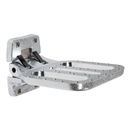 Mytee Products Zinc Alloy Folding Side Step for Trucks & Trailers, Chrome Plated Fold Down Utility Bed Body Step Safety Folding Grab Handle and Step for RV Camper Trailer RV Bus - BS 1,350 lbs