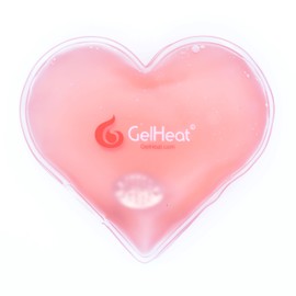 Pack of 5 GelHeat Instant Hand Warmers - Reusable Gel Click Heat Pads Heart Shape