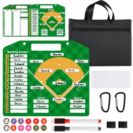 Magnetic Baseball Lineup Board | Baseball Dry Erase Coaching Broad | Softball Lineup Cards Marker Boards | Baseball Clipboard for Coaches | Baseball Lineup Board for Dugout
