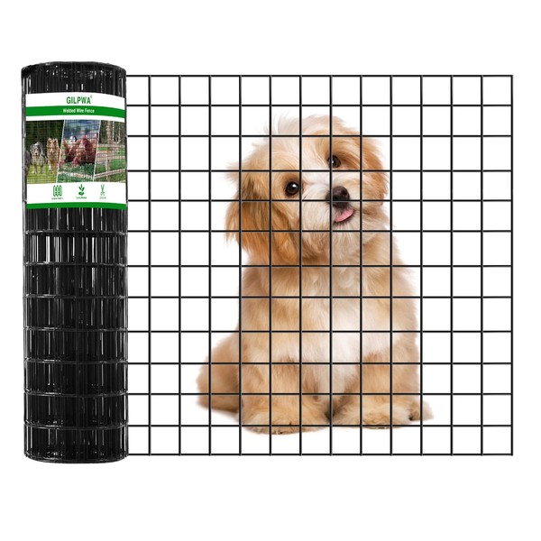 Wire Fence, 24 in(H) X 50 ft(L) PVC Coated Welded