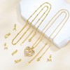 Lydreewam Gold Layered Heart Necklaces for Women, 14k Gold Plated