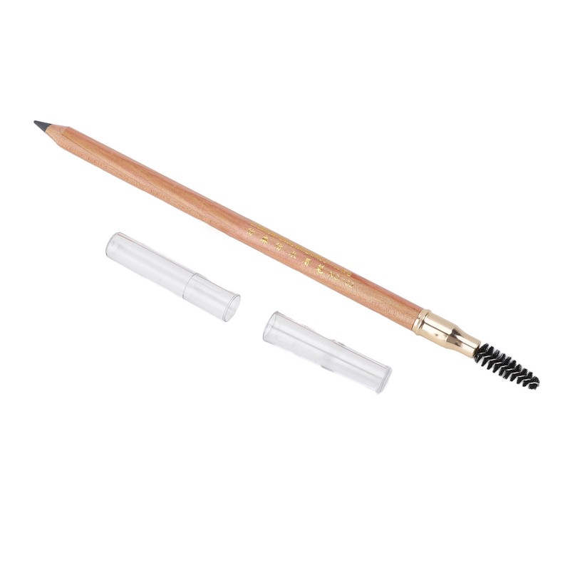 4pcs Eyebrow Pencil Double Head Eyebrow Makeup Pen Wood Handle