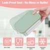 Caperci 25oz Large Stainless Steel Food Containers, 3-Pack Bento Lunch