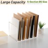 SANRUI Acrylic File Organizer, Clear Magazine File Holder Desk Organizer