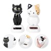 Solar Wobble Figures, Solar Dancing Cat, Bobble Head Cat Ornaments,