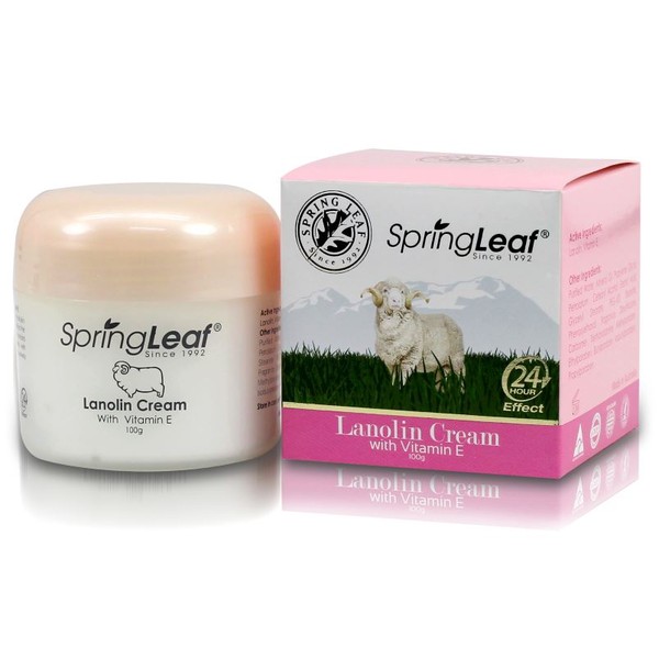Spring Leaf Lanolin Cream With Vitamin E 100g
