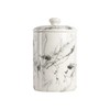 10 Strawberry Street Marble 3 Piece Canister Set, White/Black