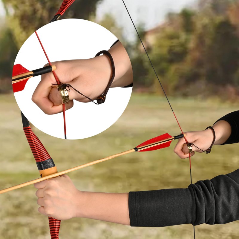 SPG Archery Thumb Ring - Hard Brass Thumb Draw Archery