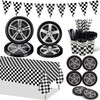 Racing Car Birthday Party Decorations, Car Wheel Party Supplies, Plates,