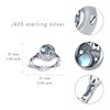 Moon Star Urn Ring for Ashes for Women 925 Sterling