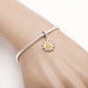 Hoobeads - Colgante con diseño de Girasol en Plata de