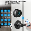Fingerprint Door Lock with 2 Lever Handles - keyless Entry
