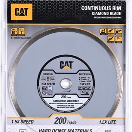 Cat® Genuine OEM 10-inch Continuous Rim Diamond Saw Blade for Hard Dense Materials and Tile, 200 Trade - DA30510U