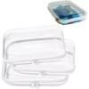 3 Bolsas Organizadoras Transparentes, ​bolsa Dura con Cierre Transparente, la