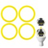 4-Pack Flush Valve Seal GP1059291 Silicone Replacement- Durable Toilet Tank