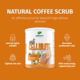 Nature's Finest Anti-Cellulite Coffee Scrub | for Smooth and Firm Skin | Exfoliate, Detoxify and Reduce the Appearance of Cellulite with Natural Ingredients | 3rd Party Quality Tested