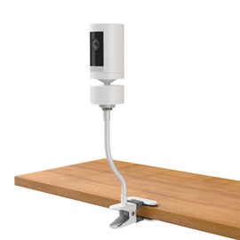 HOLACA Baby Monitor Mount Flexible Twist Stand for Pan-Tilt Mount,with Other 1/4Threaded Hole,Clip Mount Twist Mount White