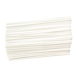 SKYPRO 100PCS Diameter 0.5mm Length 250mm White ABS Styrene Plastic Round Bar Rods for DIY Toys Doll House, DIY Sand Table Model, DIY Scene Making, Building Making