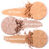 UCANBE Glow Bronzer, Long-Lasting Baked Shimmer Bronzing Powder - 02