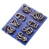 JasCherry 8-Piece Metal Puzzle Detangling Puzzles Puzzle Puzzle Puzzle Set