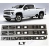 GM Auto Gloss Black Doors 2500HD Tailgate Silverado LT Emblems