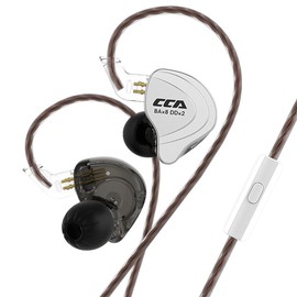 CCA C10 IEM - Auriculares híbridos de Alta definición (10 Unidades), Púrpura sin micrófono
