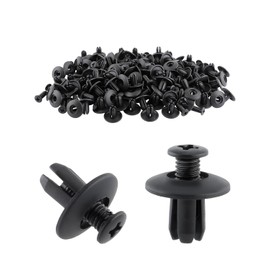 JUKOTA 100 Stück 6 mm Spreiznieten Kunststoff,Kotflügel Mieten,Befestigungsclips Auto Clips,Auto Befestigung Clips,Kunststoffniete Befestigungssatz Clips für Auto,Stoßfänger-Verstärkungsclips
