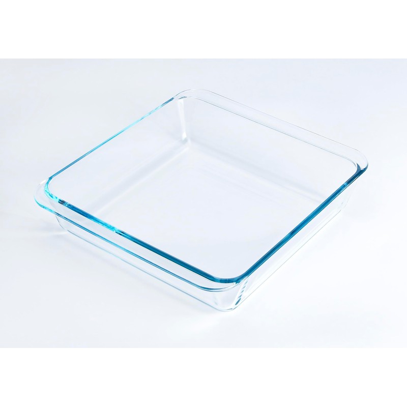 Classic Tempered Glass Baking Dish, Square Borosilicate Glass Baking Pan.