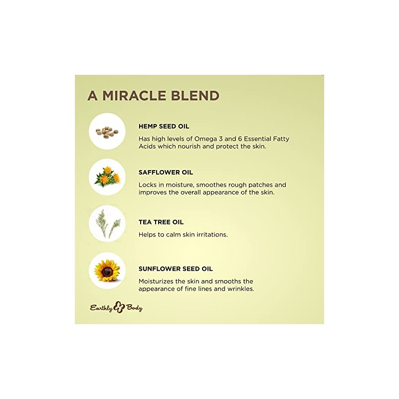 Earthly Body Miracle Oil Tea Tree Creme 4 Ounce by