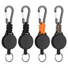 Retractable Keychain Heavy Duty Carabiner Badge Holder Retractable Badge Reel