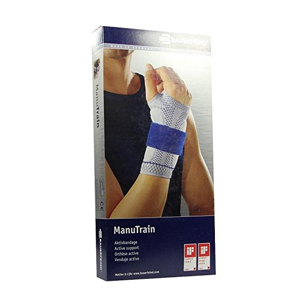 Manutrain Wrist Support Left Size 3 Black Pack of 1