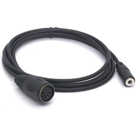 Tomost MIDI Cable Adapter 5 Pin Din Female Plug to 3.5mm (1/8 in) Female Jack Audio Cord for Bang & Olufsen, Naim, Quad.Stereo Systems (1.5 meter)