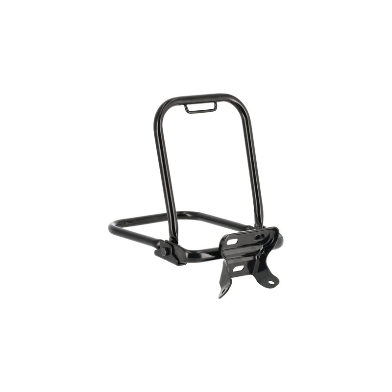 AKF Complete Pannier Rack Black with Support Bracket for Simson