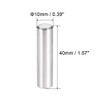 TOP-VIGOR 5Pcs 10mm x 40mm Dowel Pins Shelf Support Pegs,