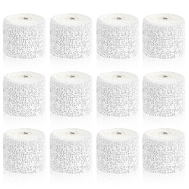 TCAIRG 12 Pack Plaster Cloth Rolls for Belly Casting, Sculptures, Masks – Art Gauze Bandage Strips for Craft Molds (2 in x 15 ft Each)